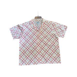 Vintage 80's Button Up Shirt size Large Box Plaid Haband
